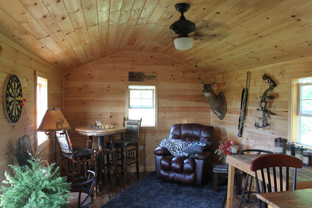 man cave shed interior ideas