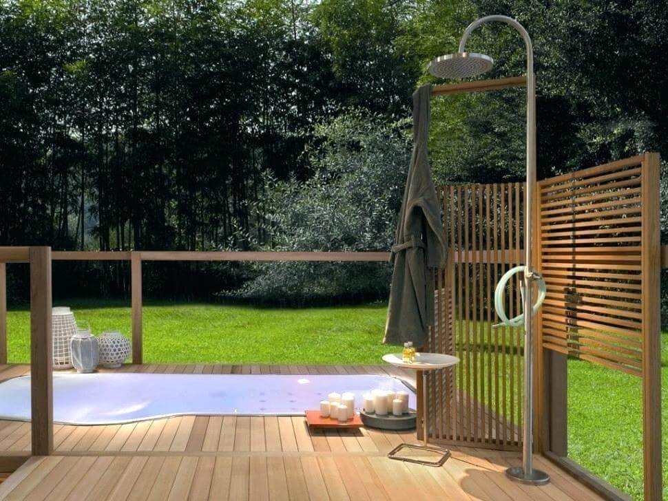 outdoor shower ideas for swimming pools areas