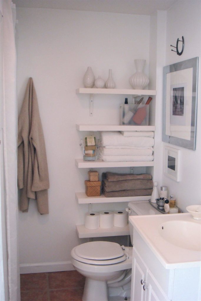 20+ Small and Creative Bathroom Shelf Ideas and Designs For 2020