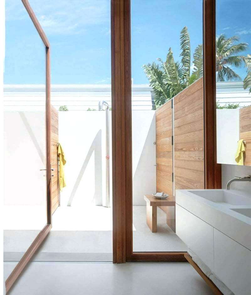 21 Outdoor Shower Design Ideas For Swimming Pools Areas