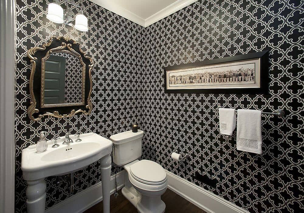 Bathroom Wallpaper Designs : Best Bathroom Wallpaper Ideas - 17 Beautiful Bathroom Wall ... : 200+ small kitchen design for small space ➤ great kitchen design ideas 2019.