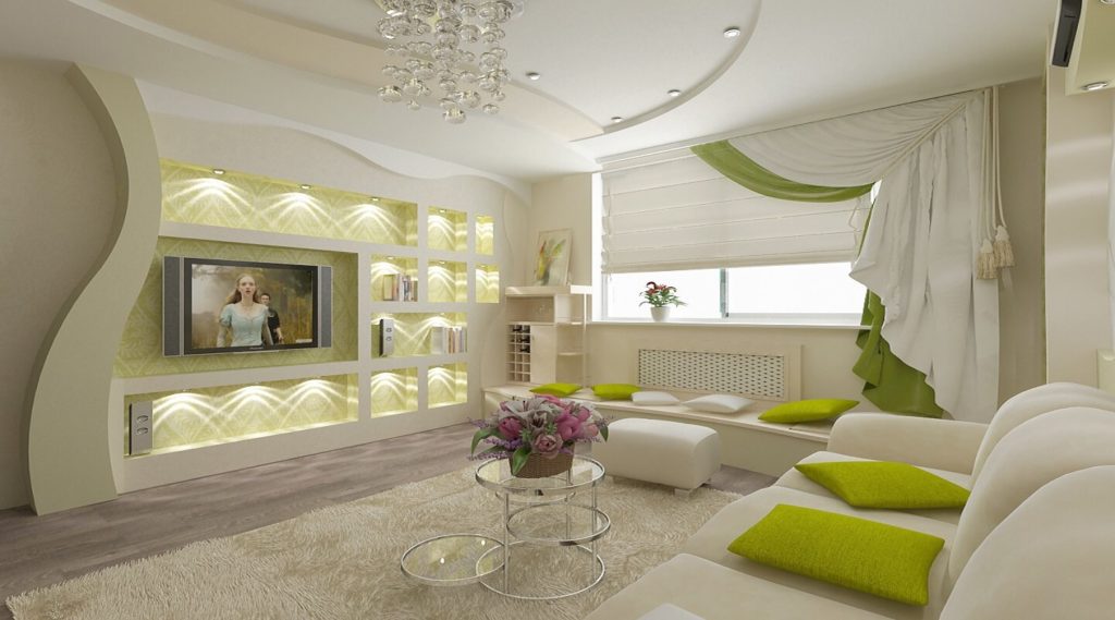 Modern POP False Ceiling Designs For Living Room - The Architecture Designs