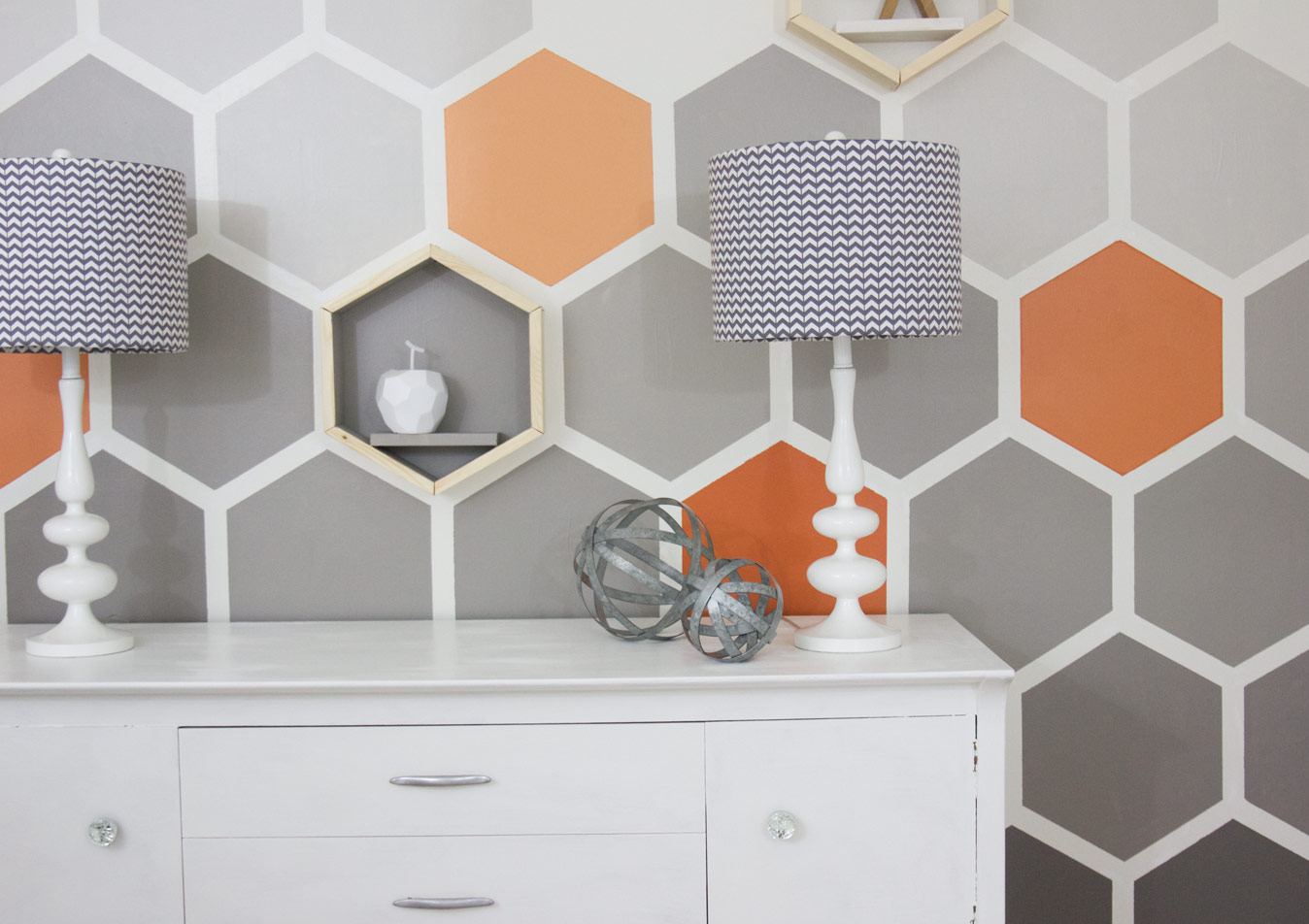 Geometric Wall Paint Designs and Pattern with tape for Accent Wall