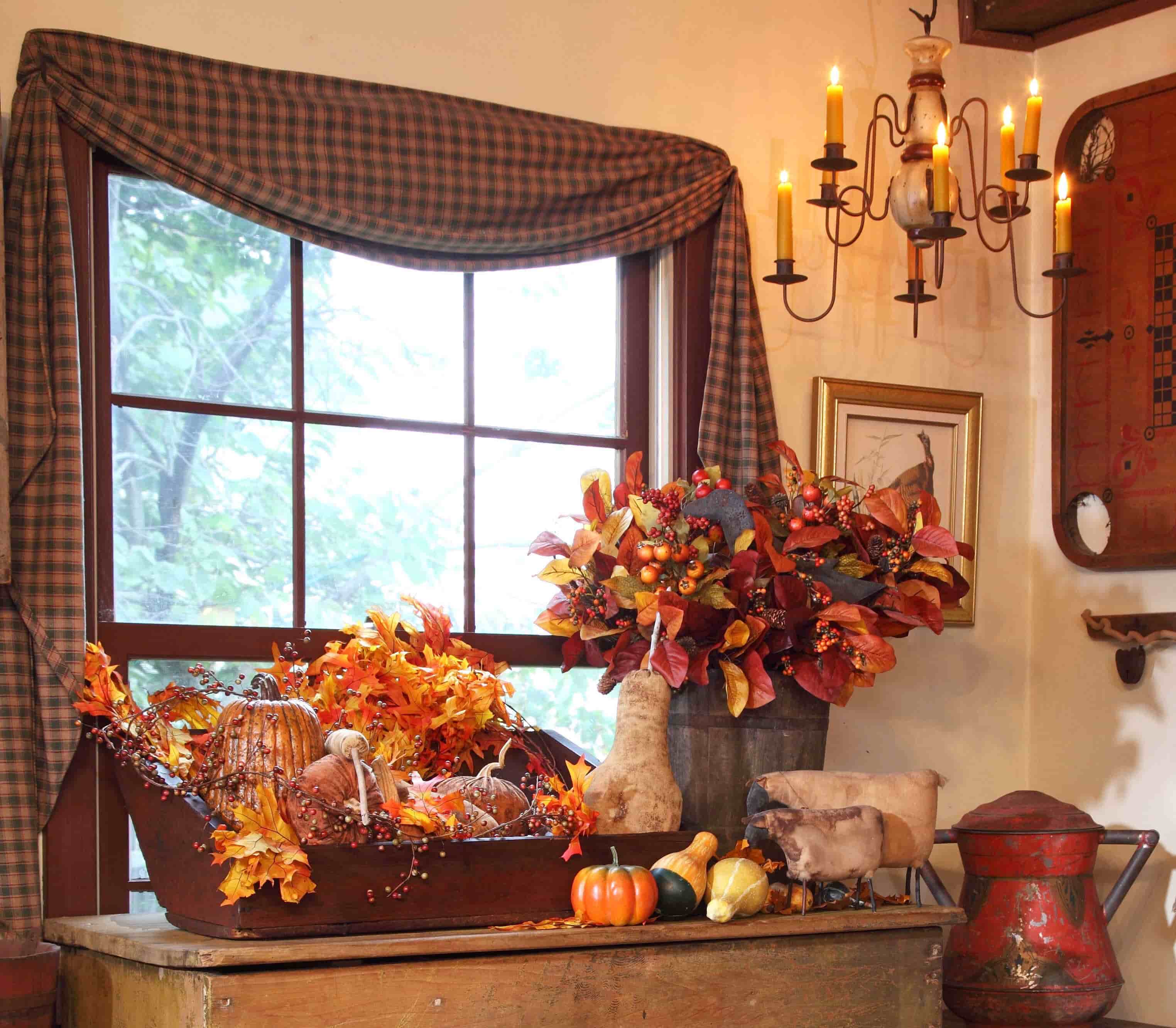 fall decorating 