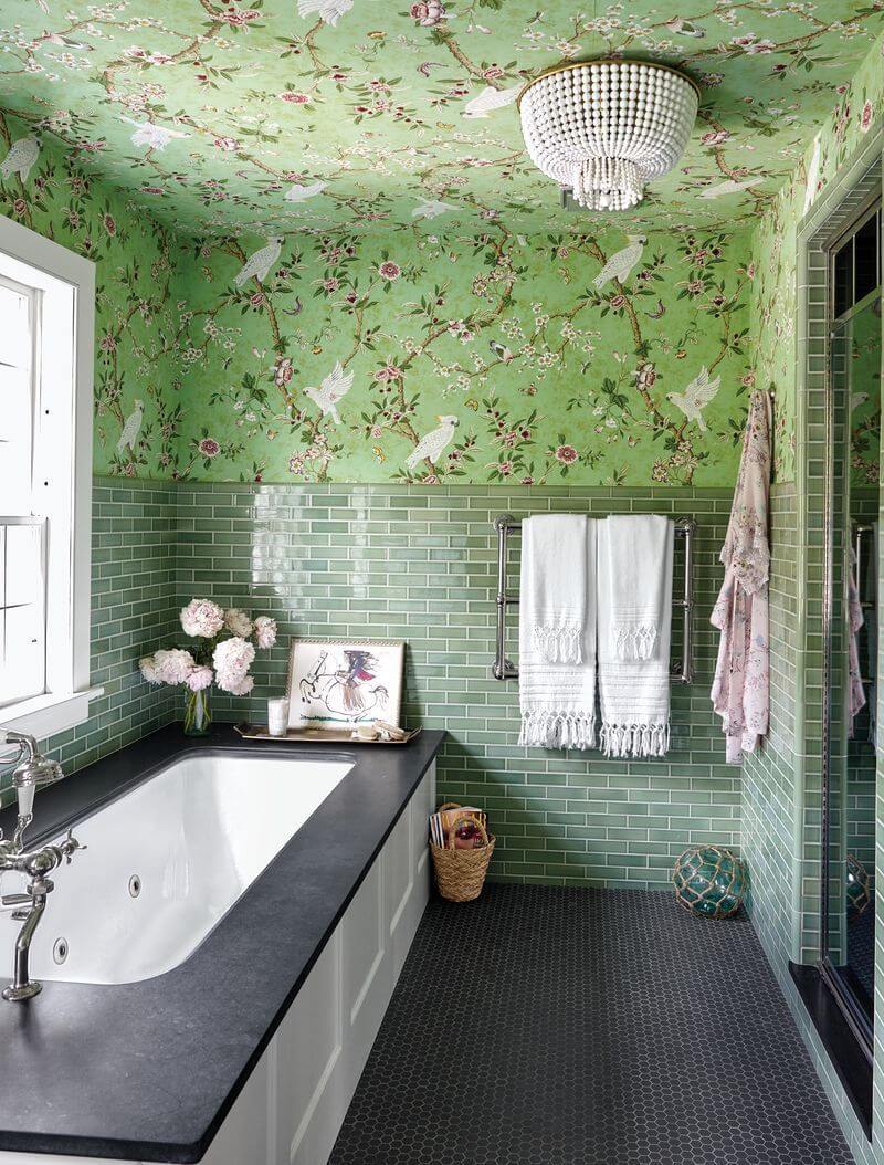 green bathroom 