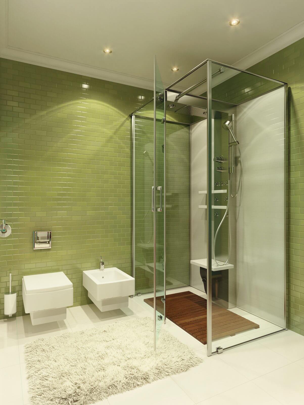 green bathroom 