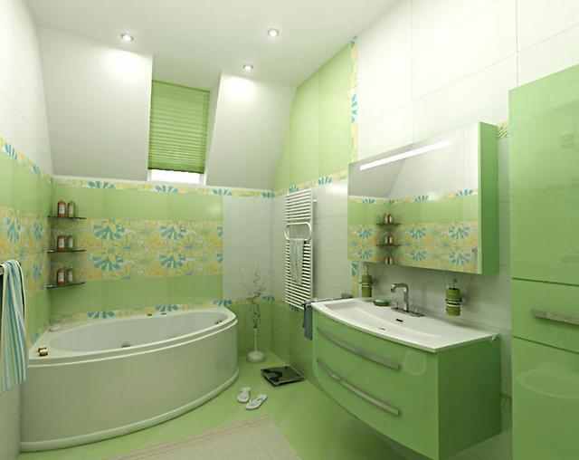 green bathroom 