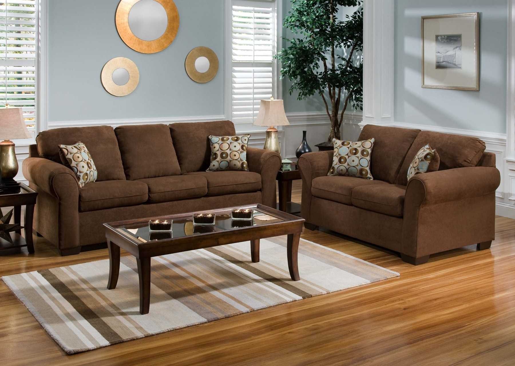 Brown Couch Living Room Decorating Ideas Cabinets Matttroy
