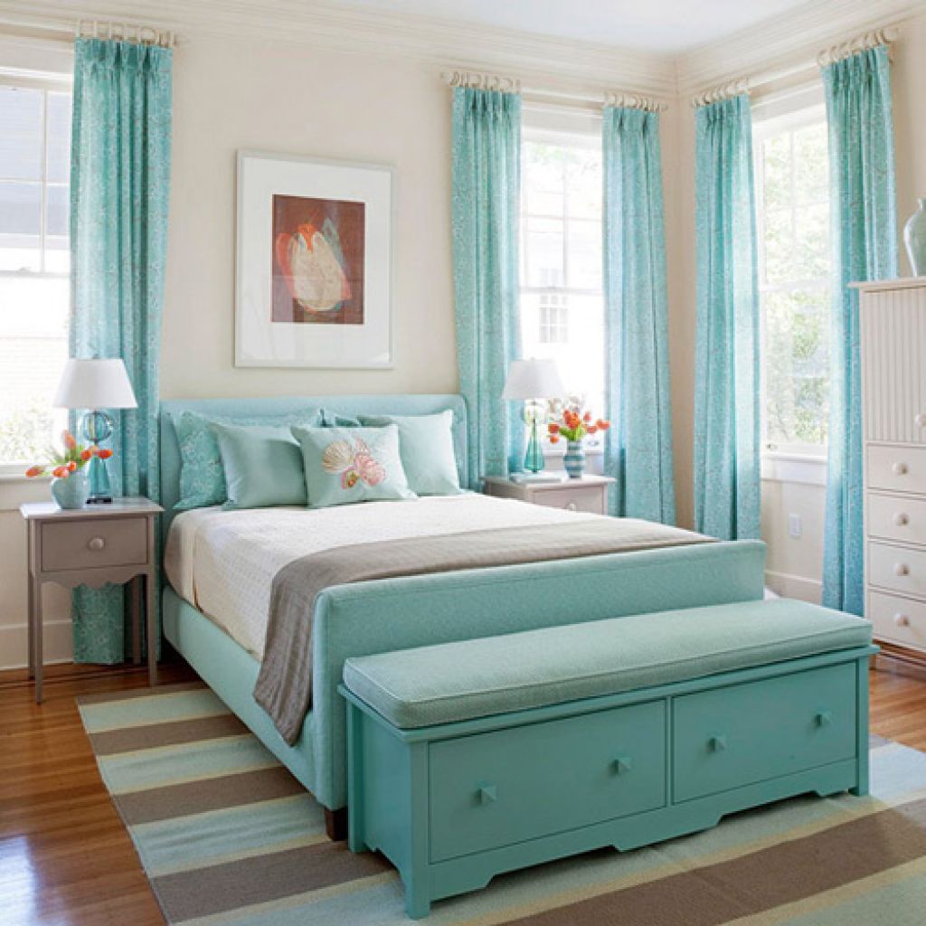 A Stylist Blue Accent Wall For Bedroom Design Ideas The