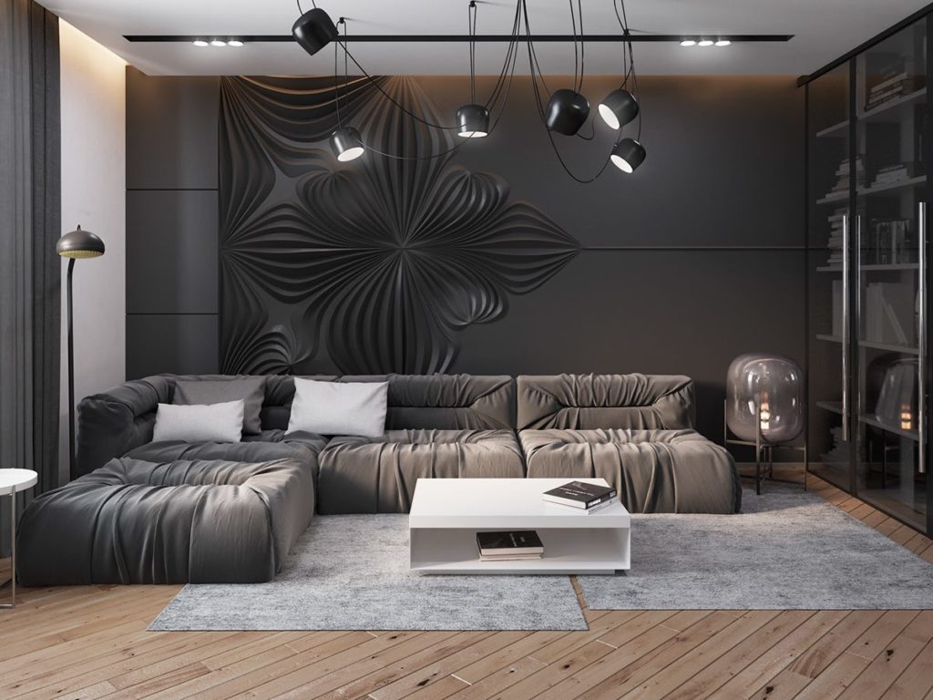 View of The Best Wall Texture Designs for Living Room