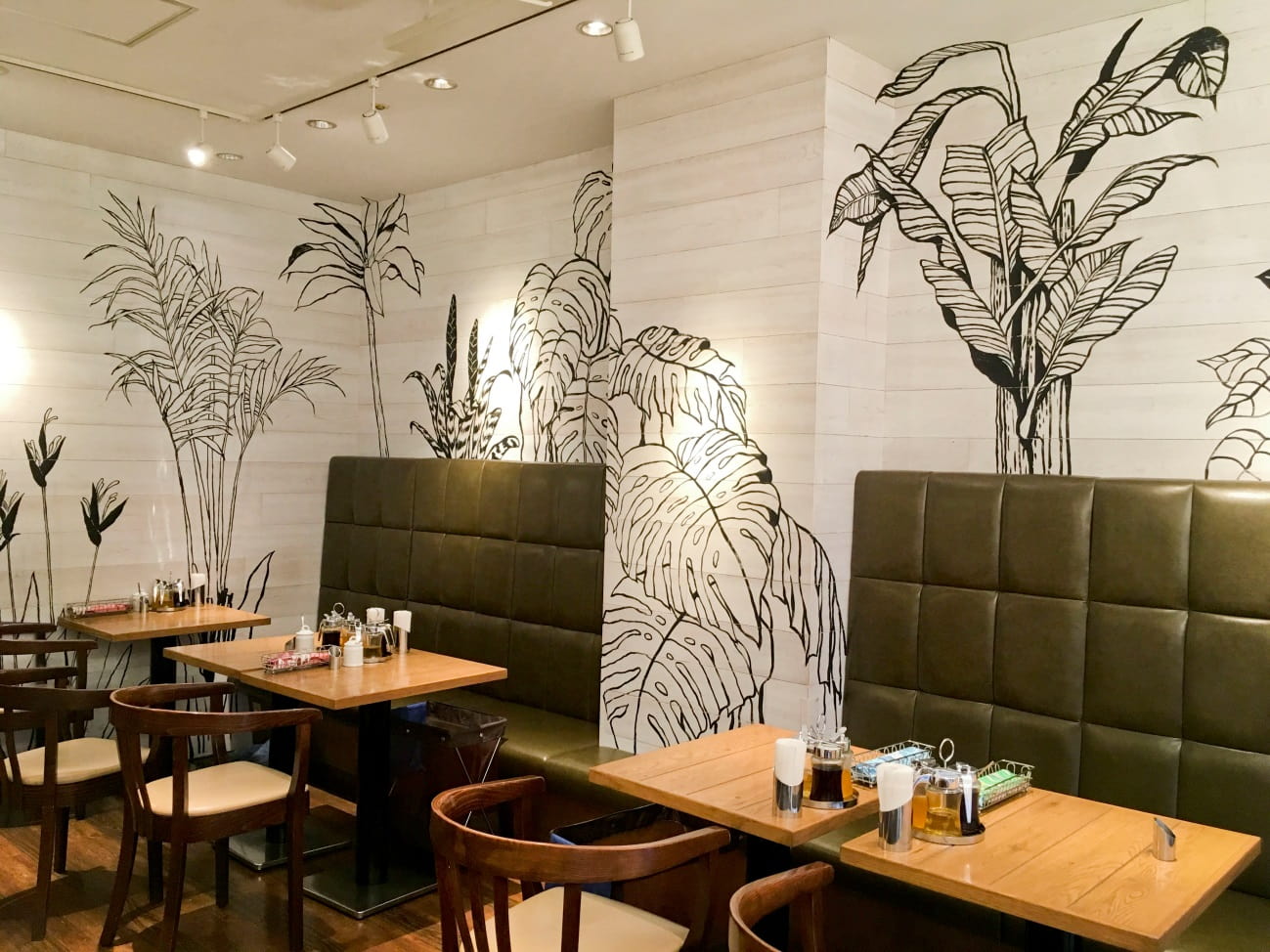 cafe interior wall design