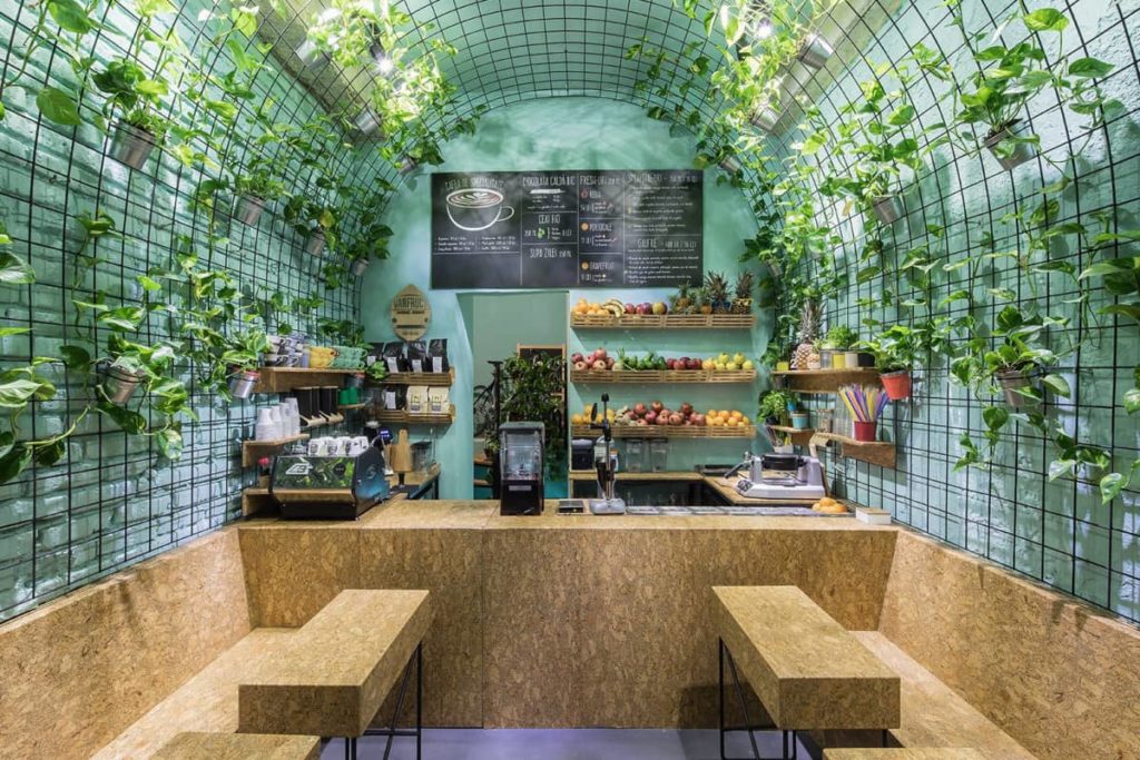 Attractive Fruit Juice Shop Interior Design Ideas