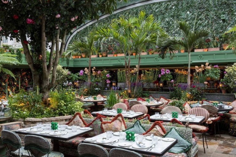 Sensational Designs of Garden Restaurant Interior Design