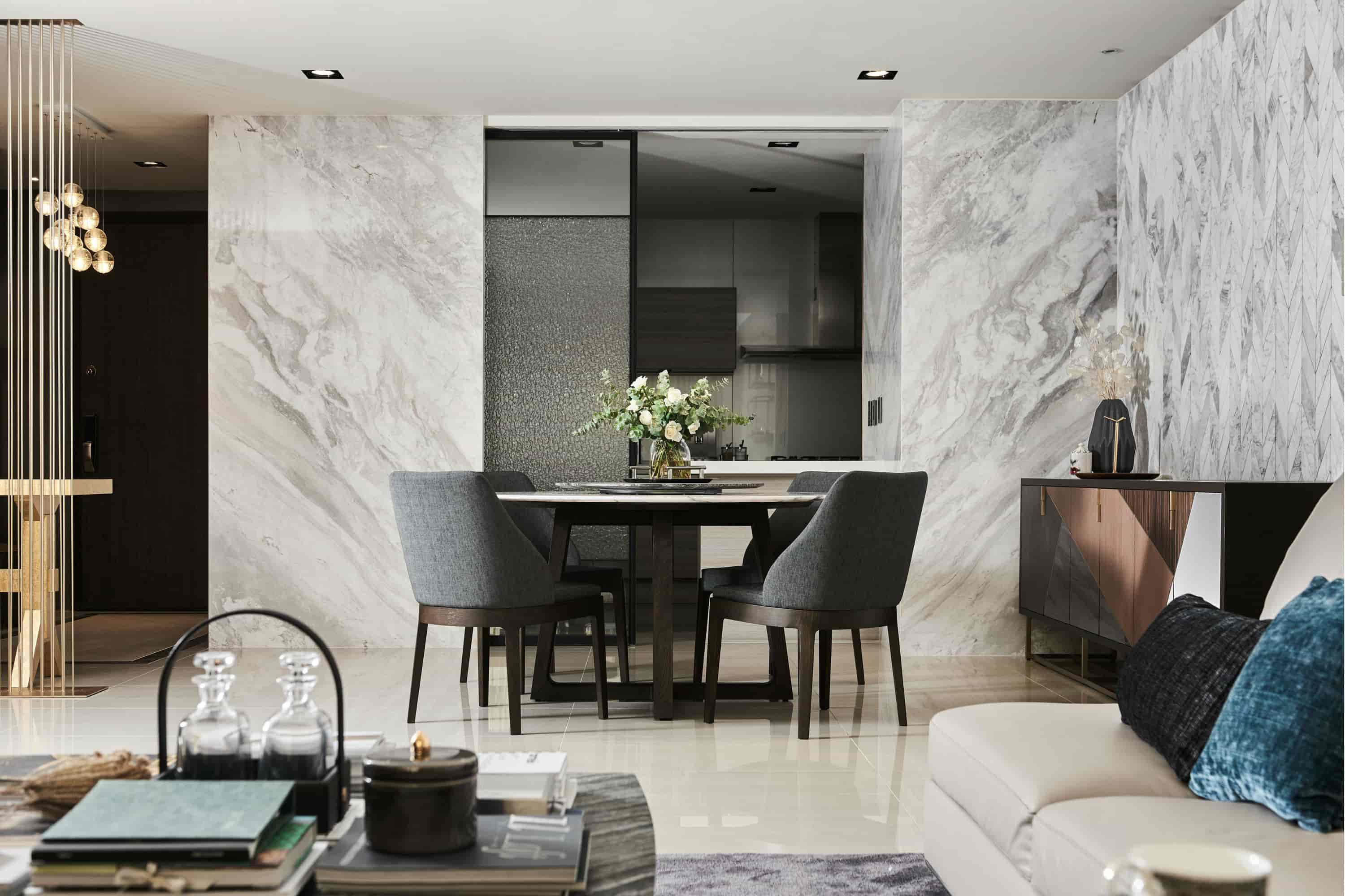 Luxurious Marble Wall for Living Room