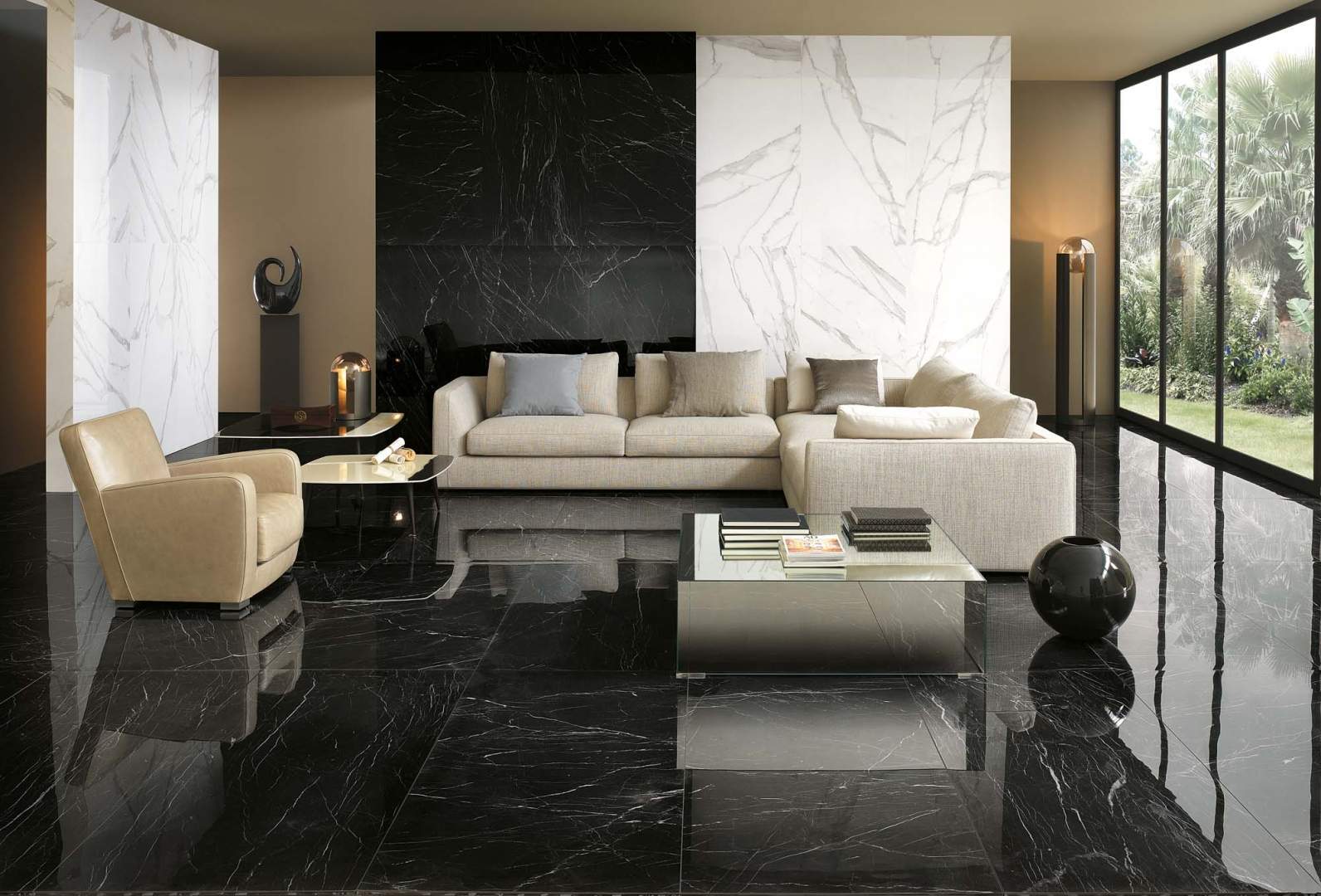 marble wallpaper living room ideas