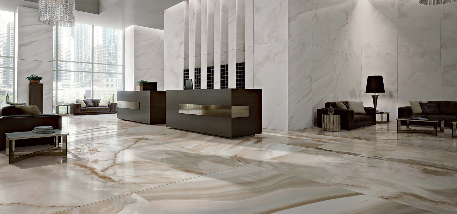 Luxurious Marble Wall for Living Room
