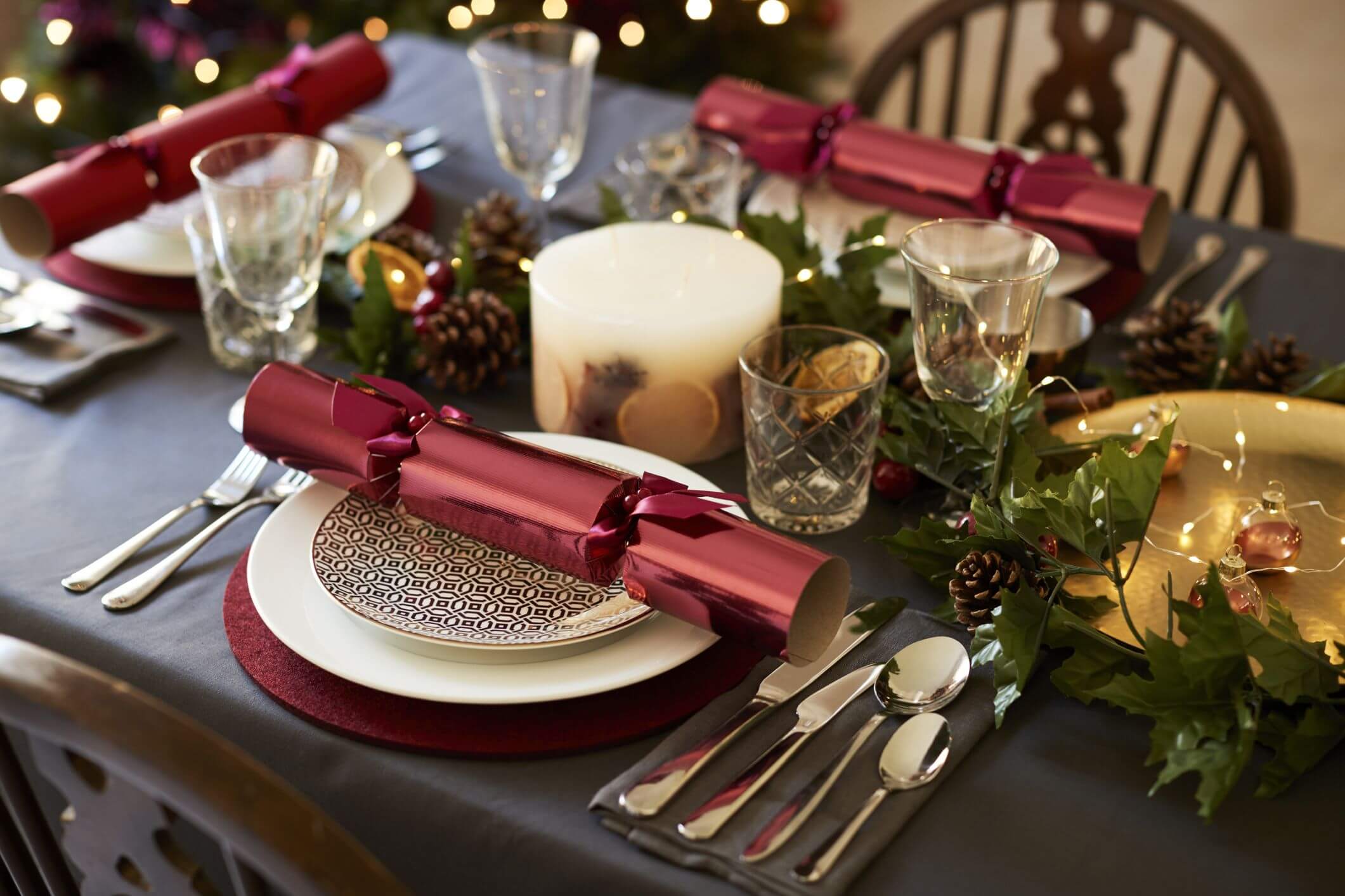 restaurant kitchen christmas decorations and light