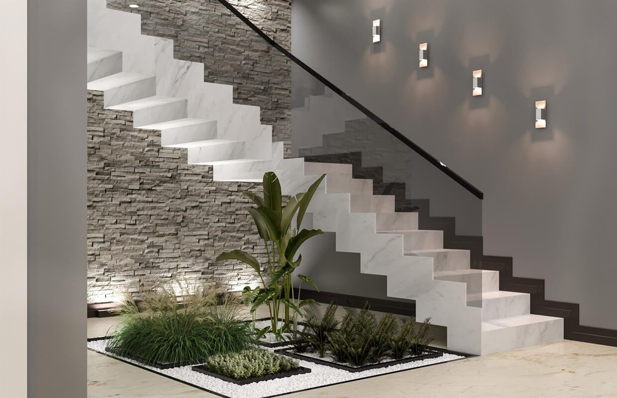 Indoor Garden Under Stairs