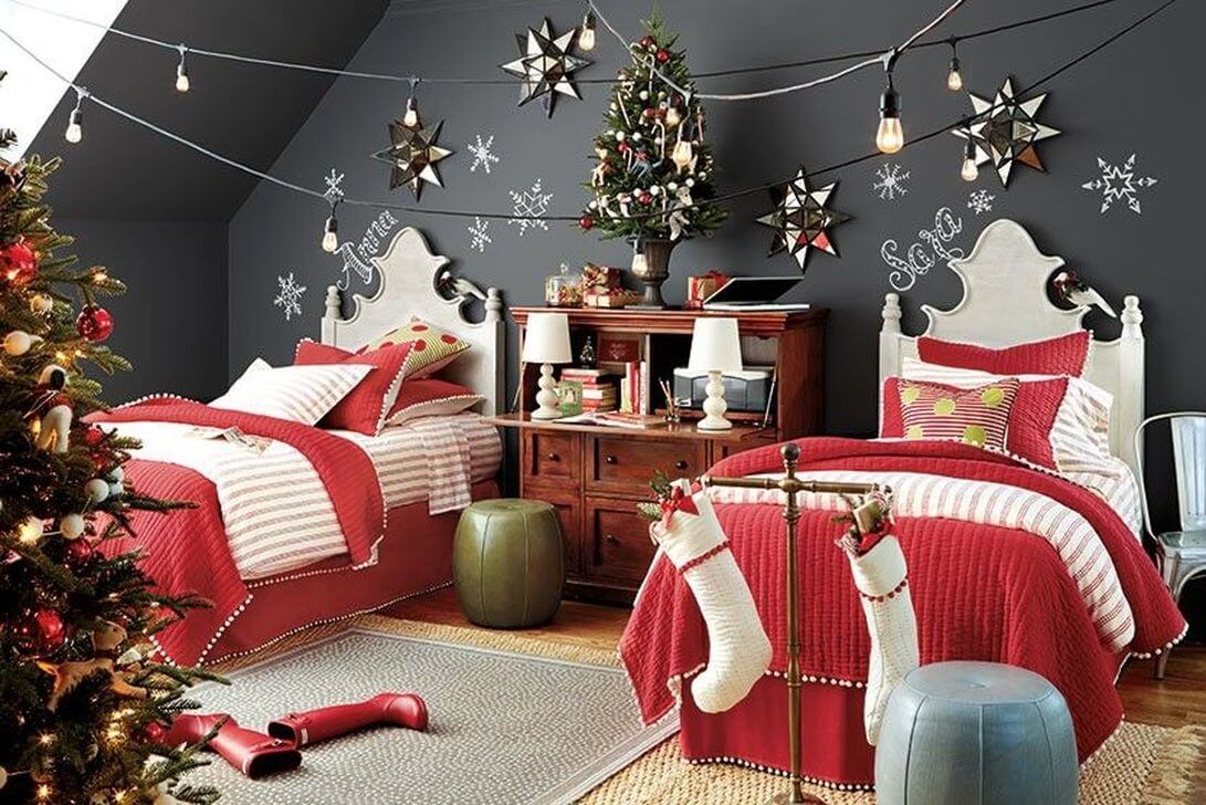 Christmas Bedroom Decoration