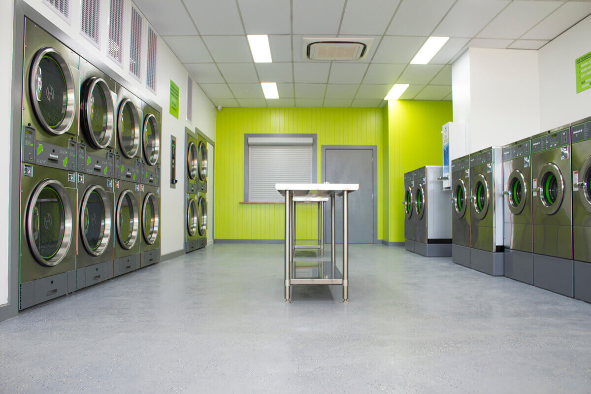 Modern and Attractive Laundry Shop Interior Design Ideas