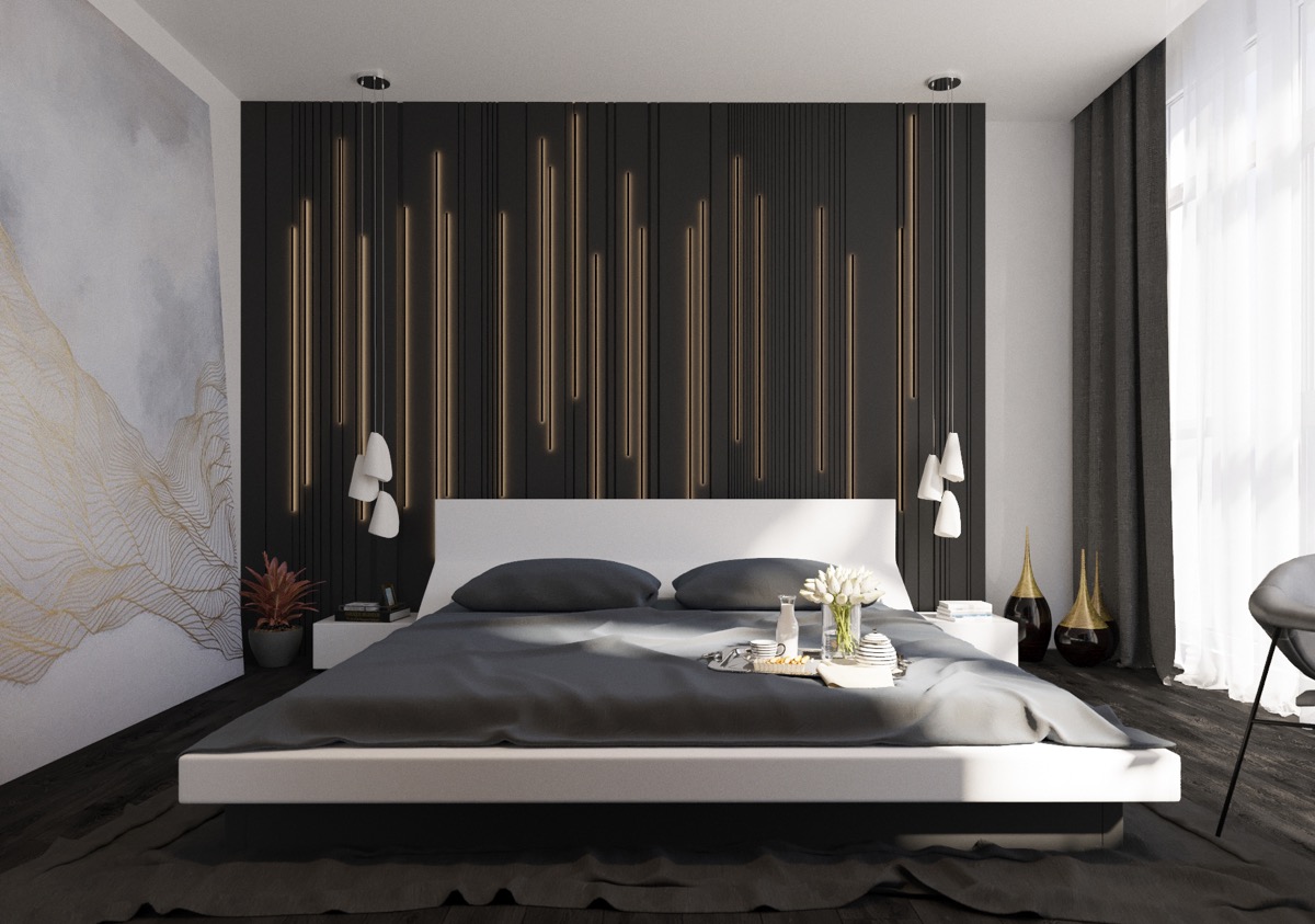 Beautiful Modern Bedroom Wall Design Ideas The