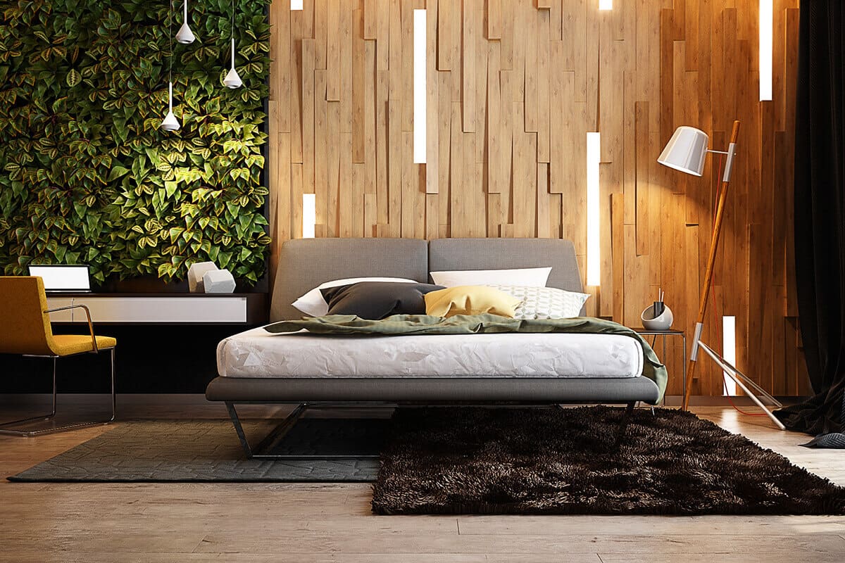 Beautiful Modern Bedroom Wall Design Ideas