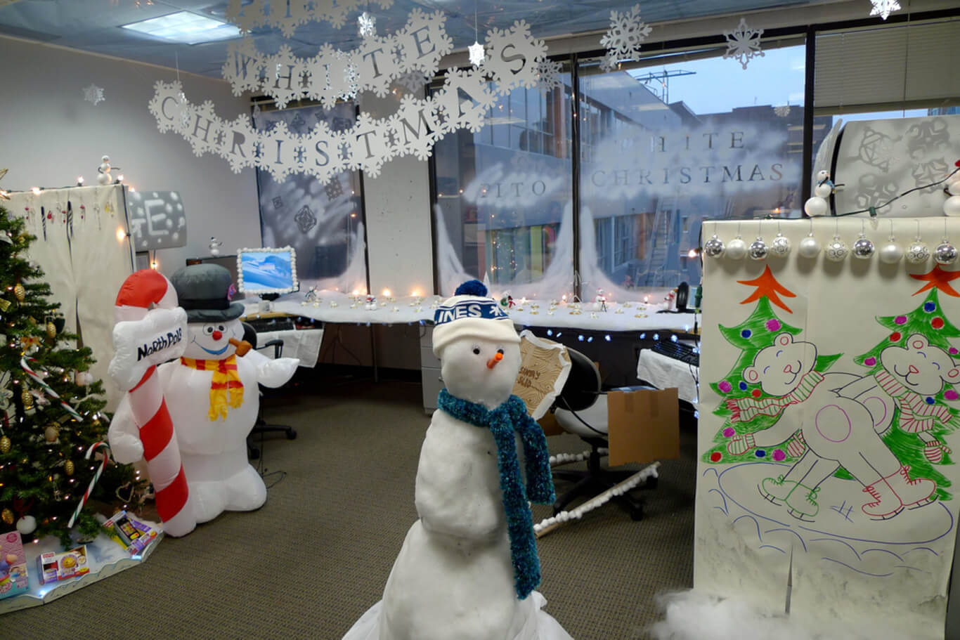 christmas decorating ideas for the office