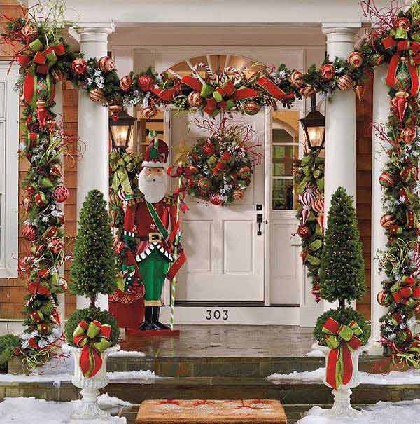 Front Porch Christmas Decoration Ideas