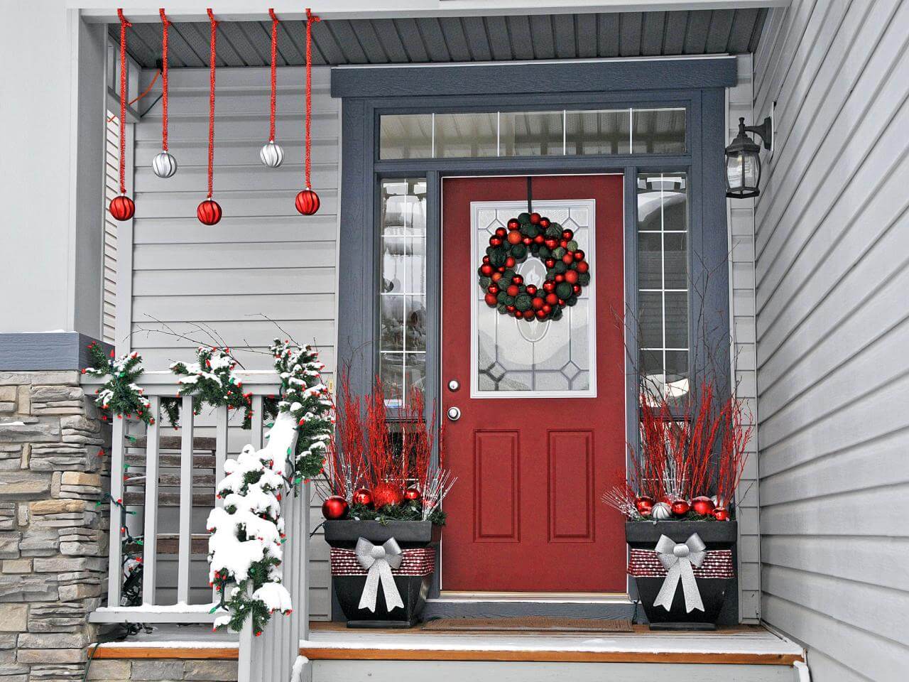 Front Porch Christmas Decoration Ideas