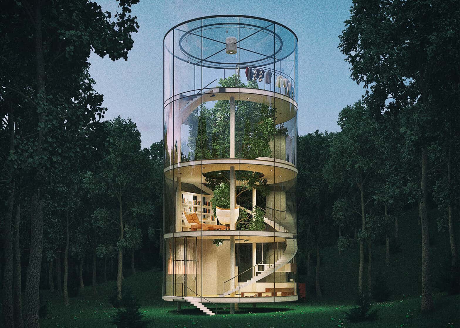 Beautiful Glass House Architecture