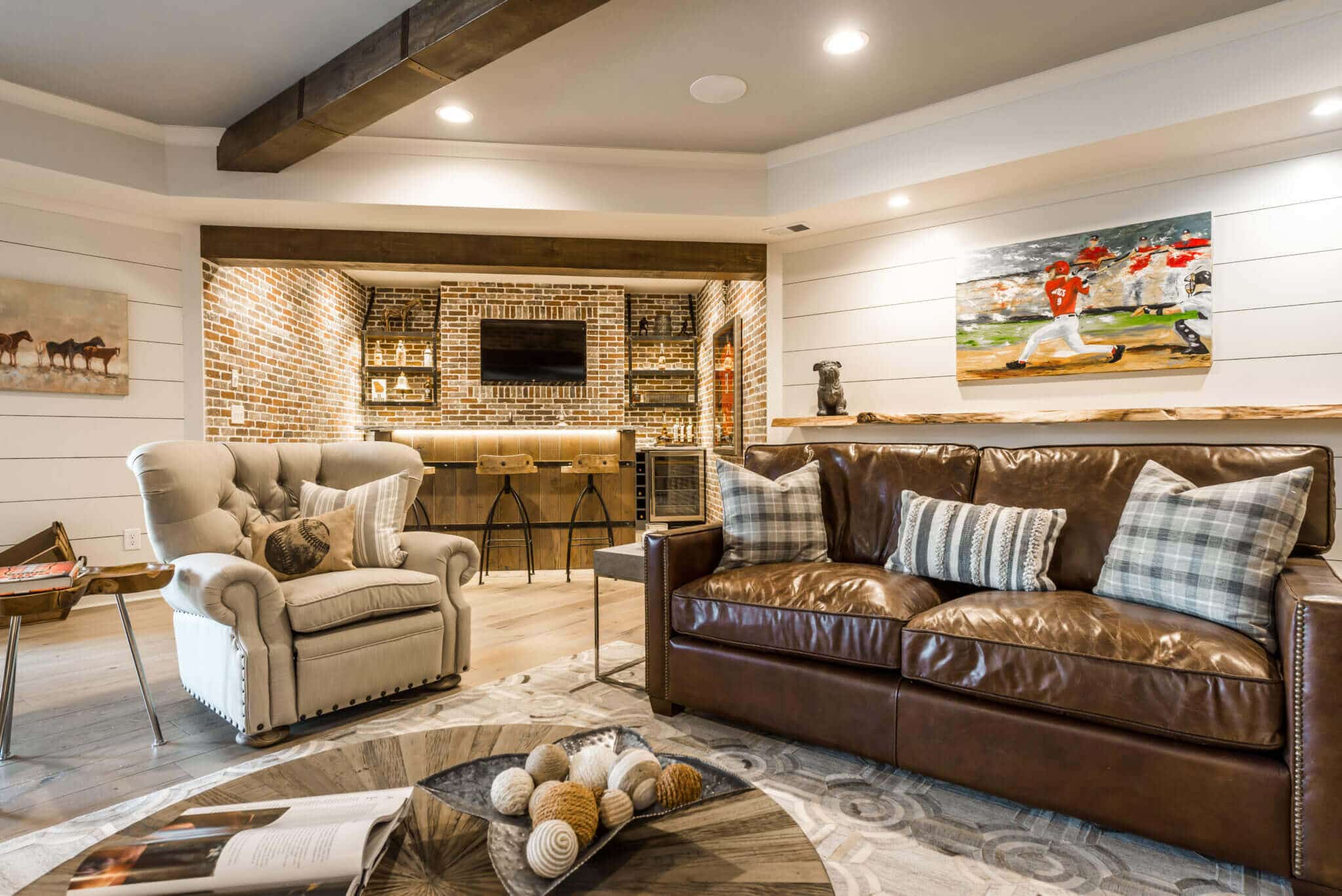 Modern Farmhouse Basement modern-farmhouse-basement