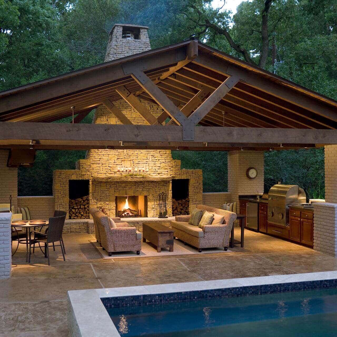 Pool House Inside Inspiration Decorating - Image to u