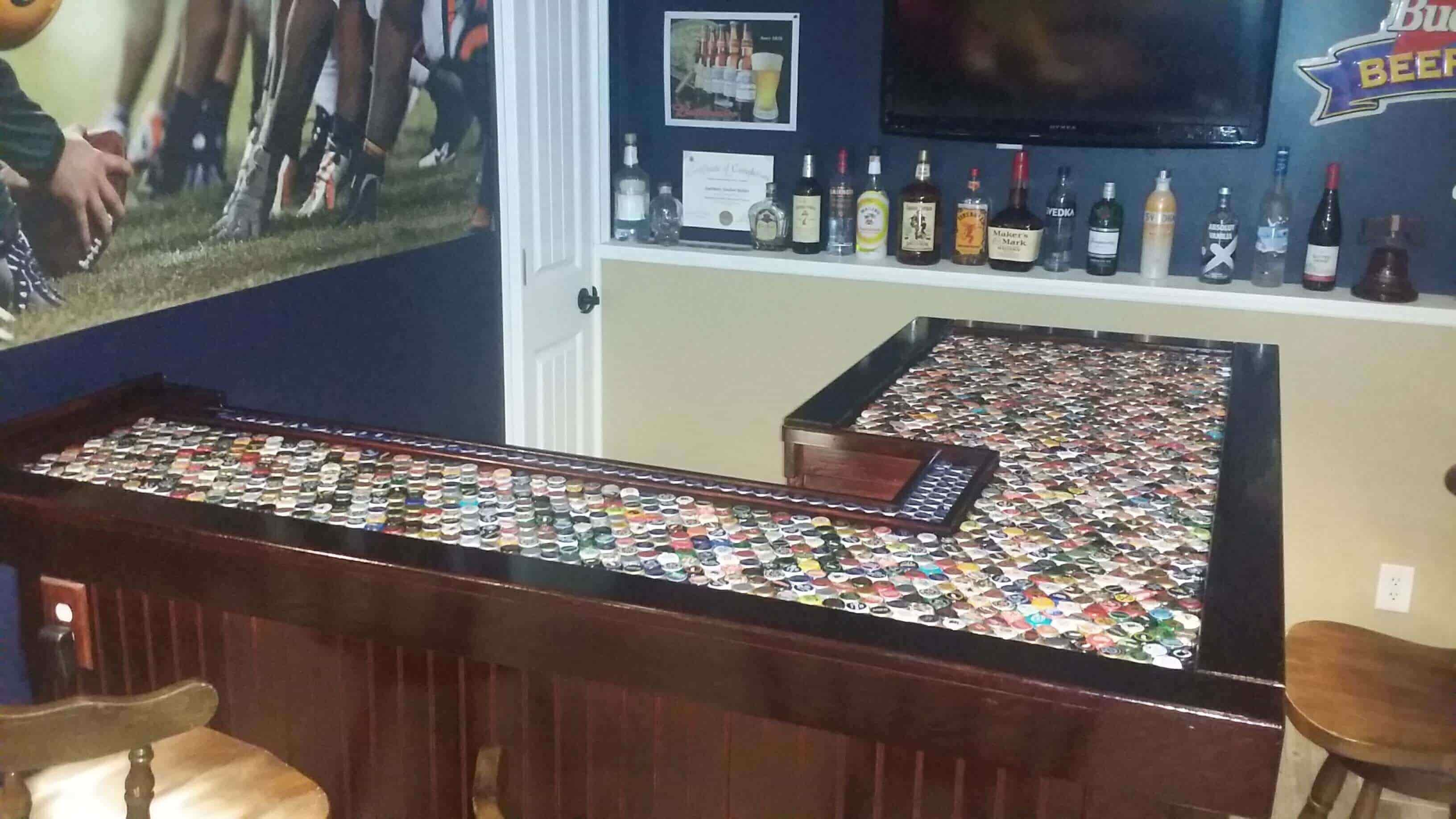 Bottle Cap Countertop