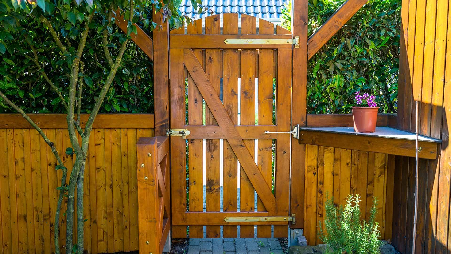 Fencing and Wooden Gate