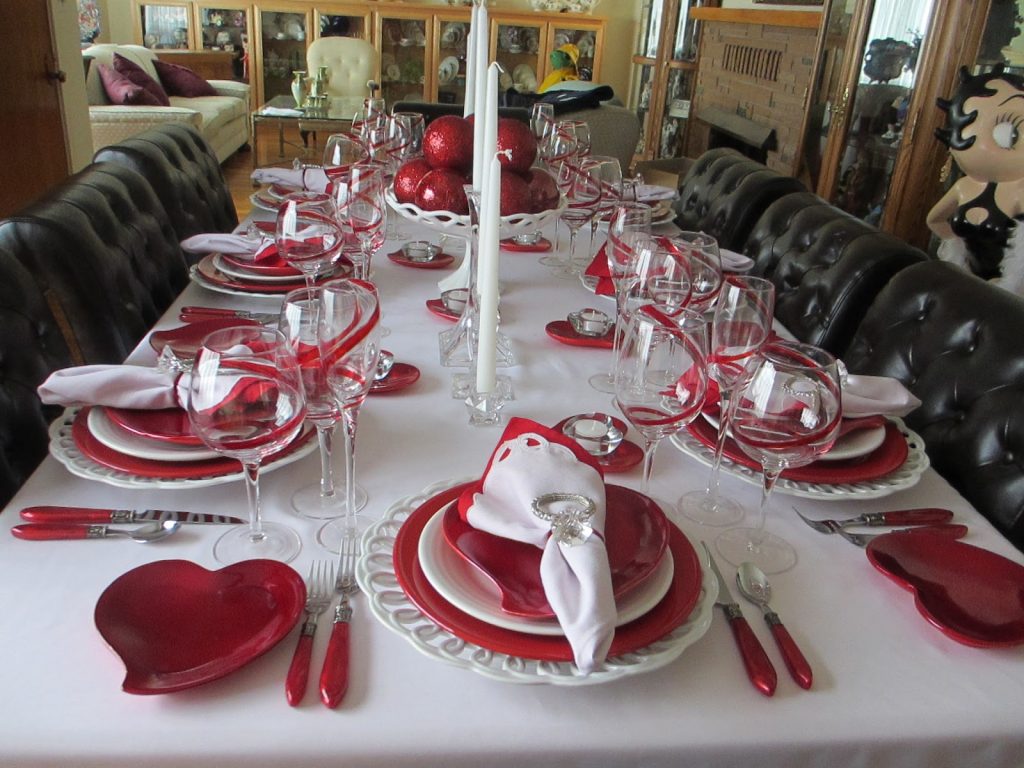 valentine day table decoration