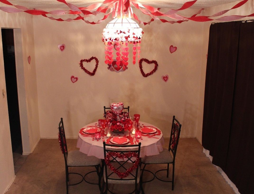 valentine day table decoration