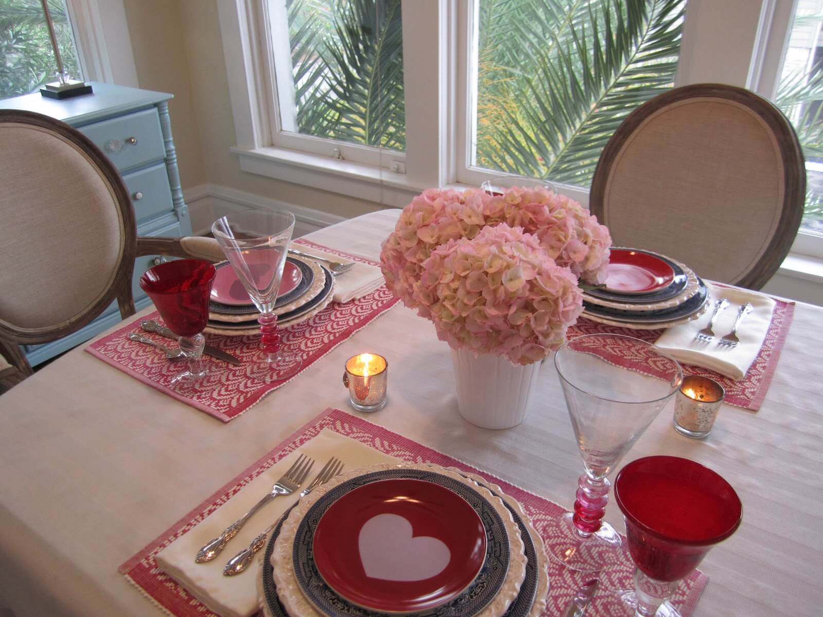 valentine day table decoration