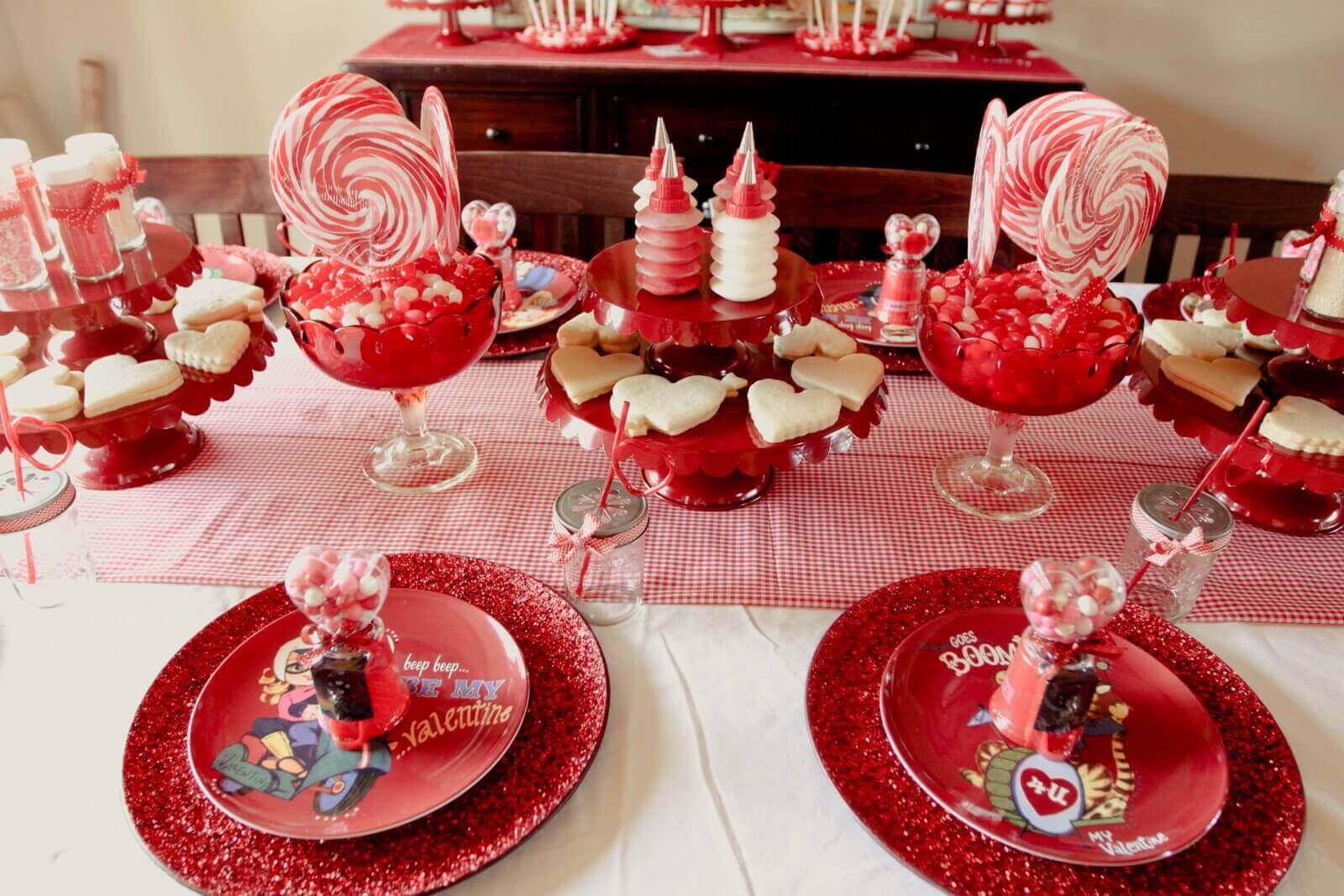 valentine day table decoration