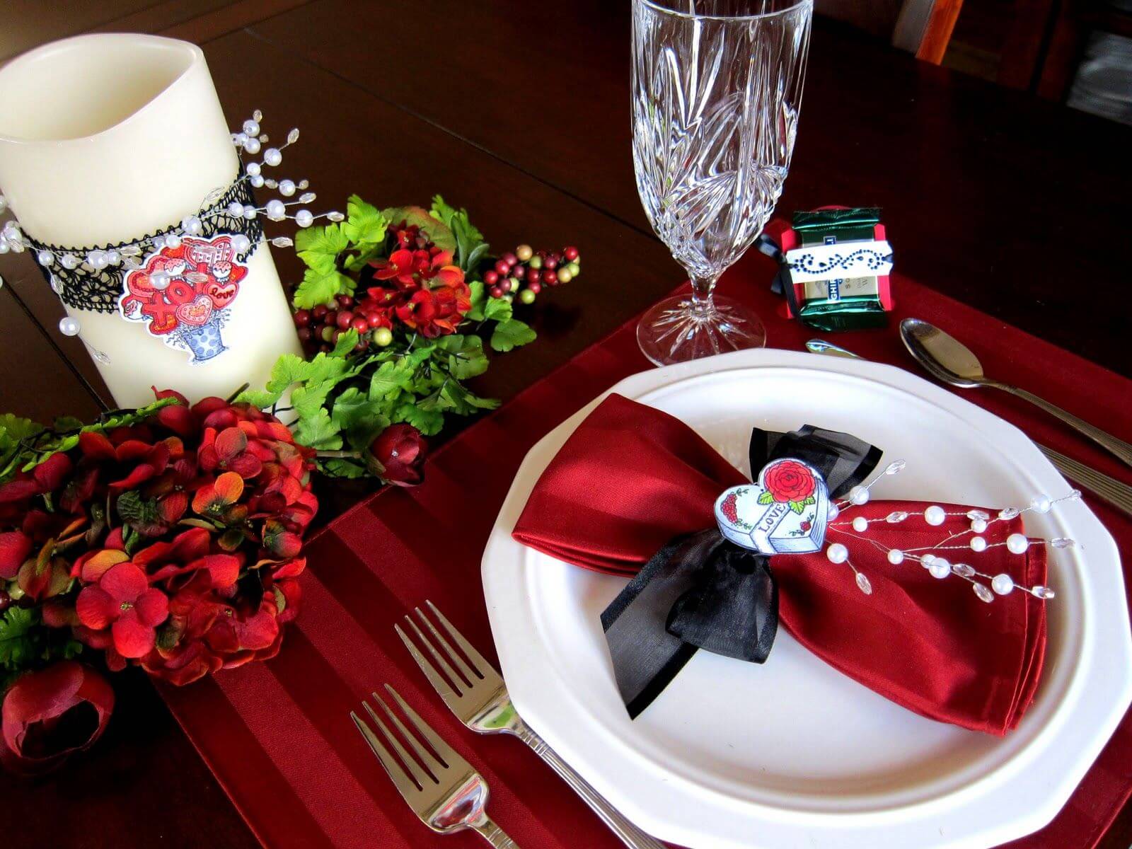 valentine day table decoration