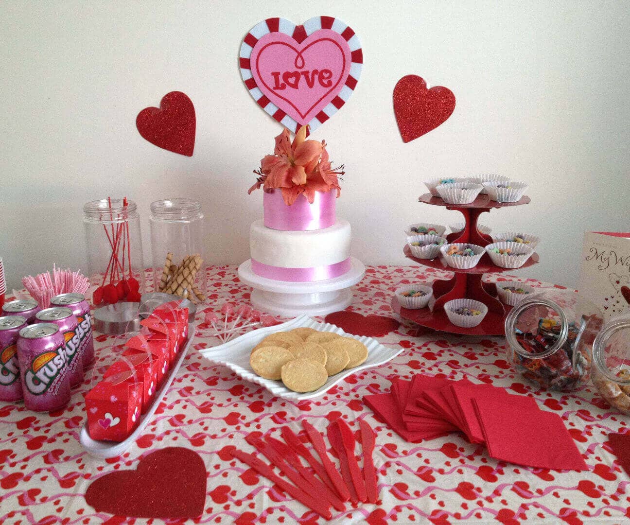 valentine day table decoration