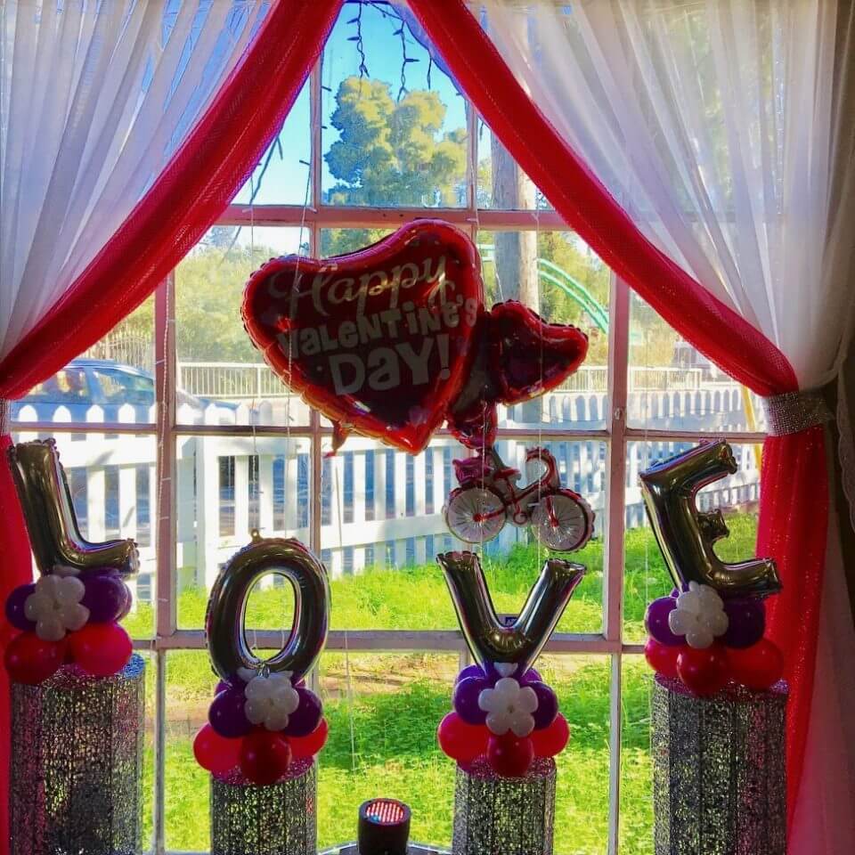 valentine restaurant decoration 