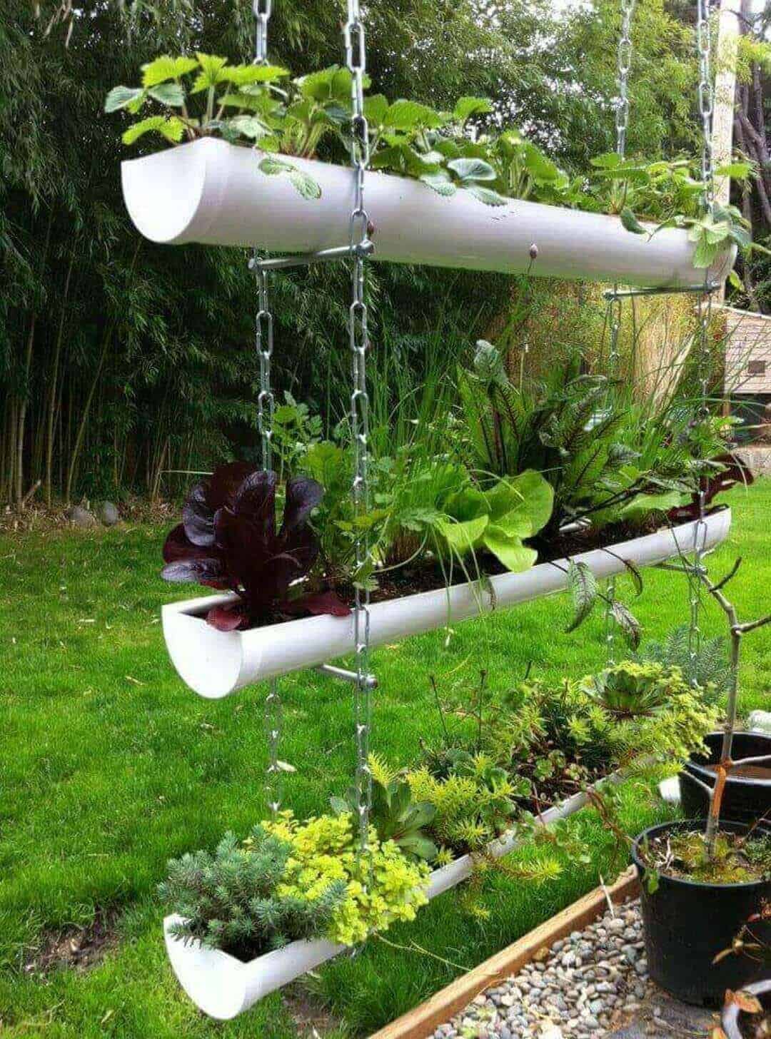 DIY PVC Pipe Planters for Decorating Your Garden