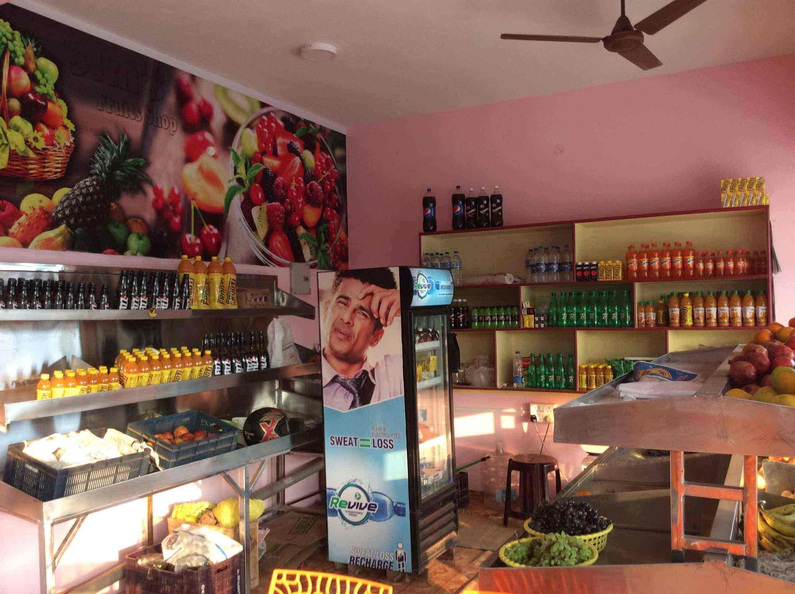 Fruit juice shop interior