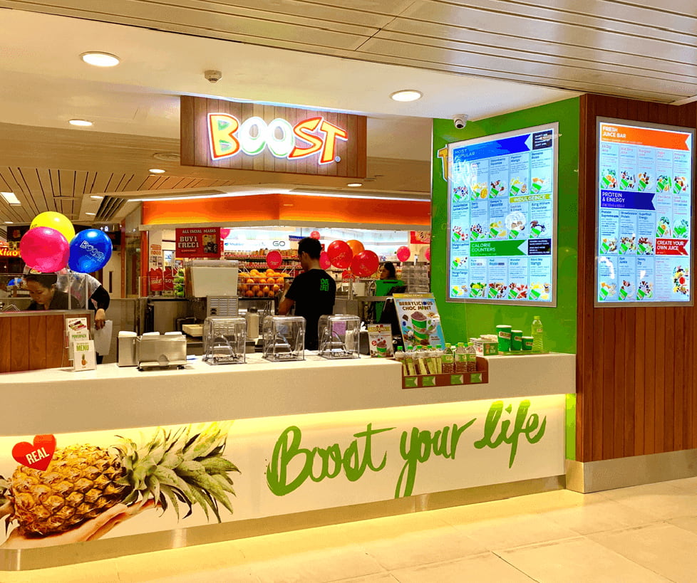 Fruit juice shop interior