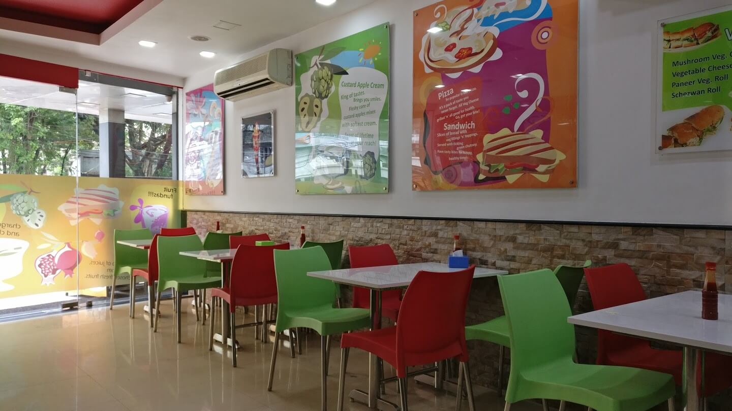 Fruit juice shop interior