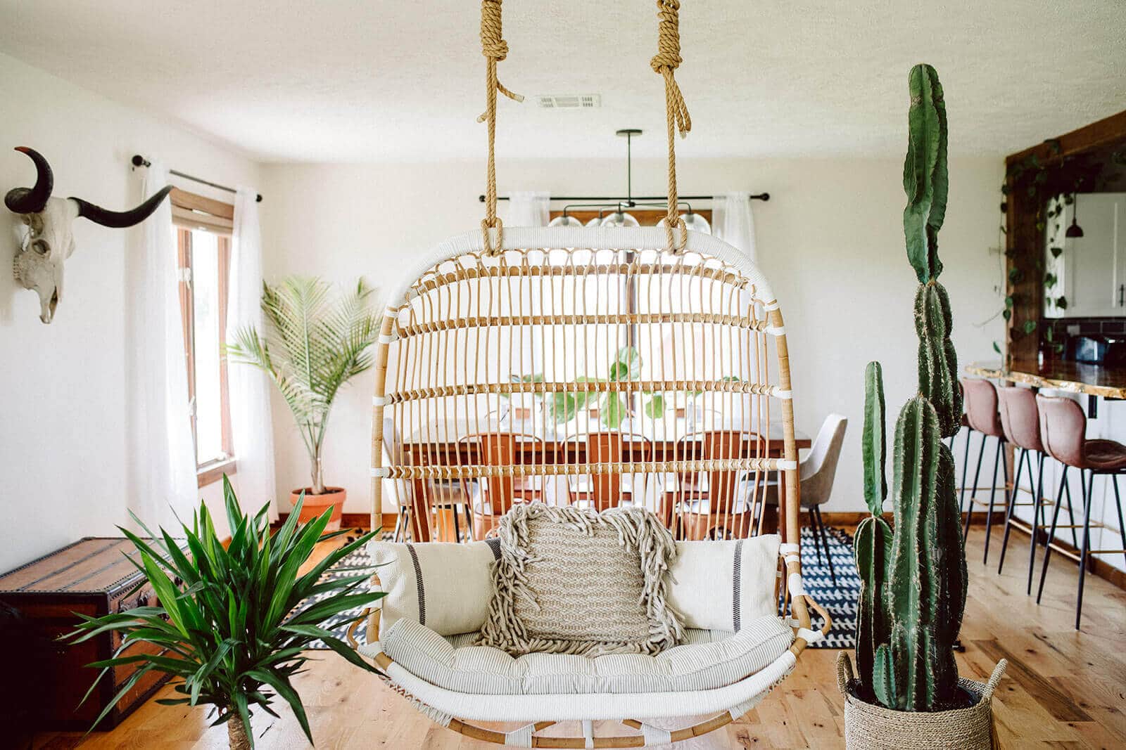 indoor swing living room