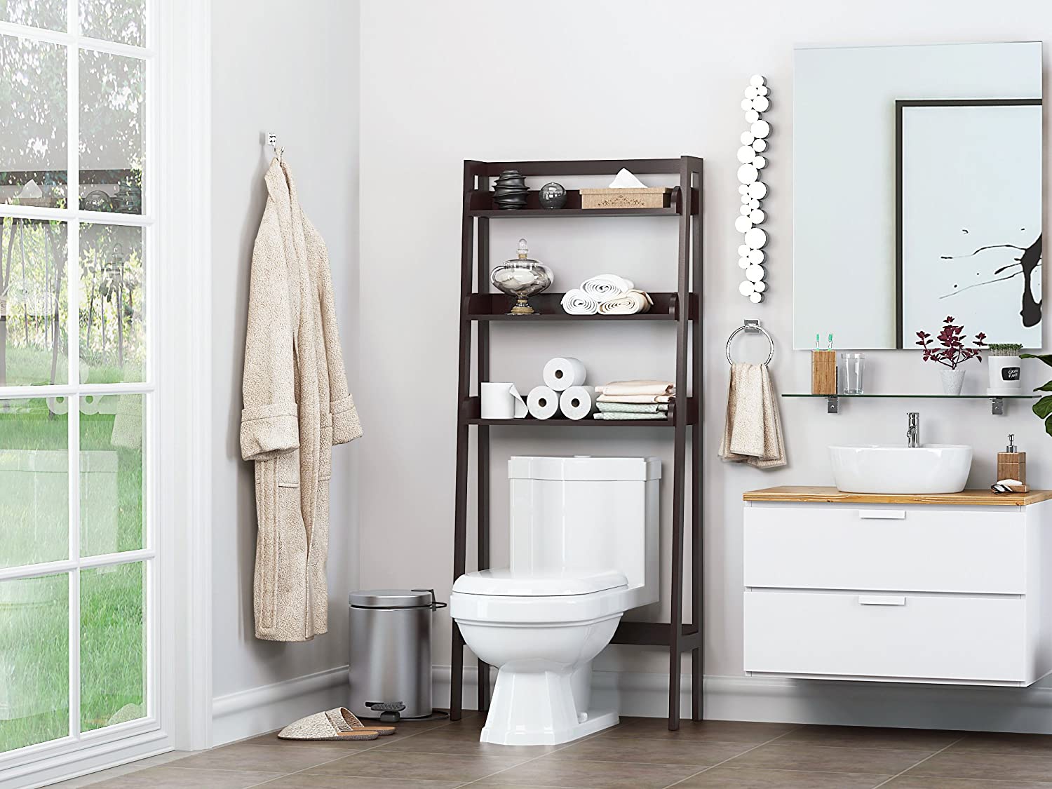 bathroom shelf racks