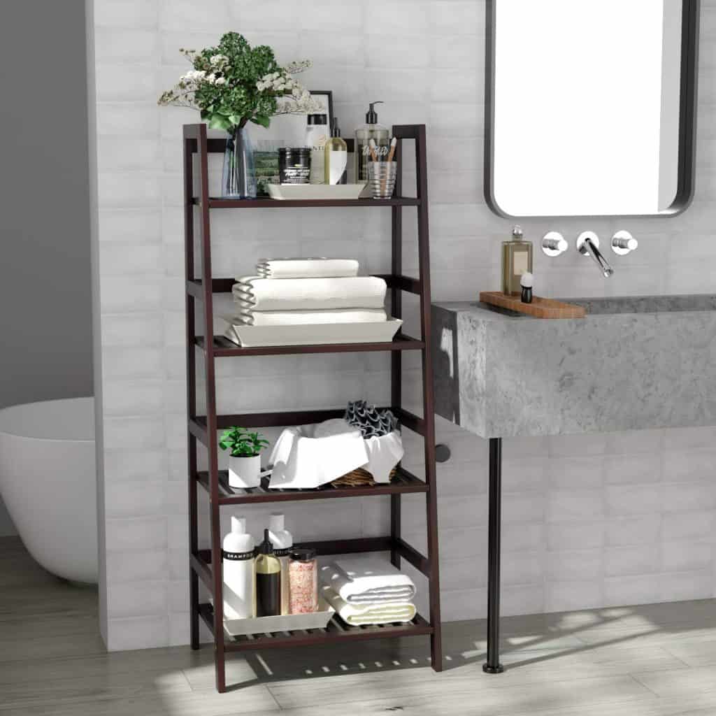 bathroom shelf rack