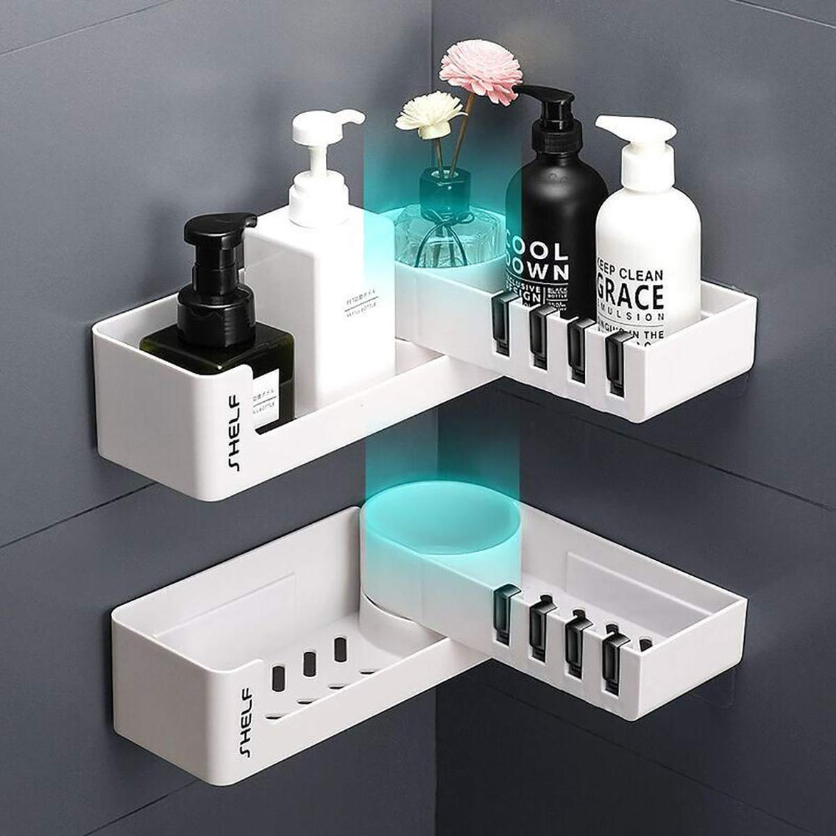 bathroom shelf racks