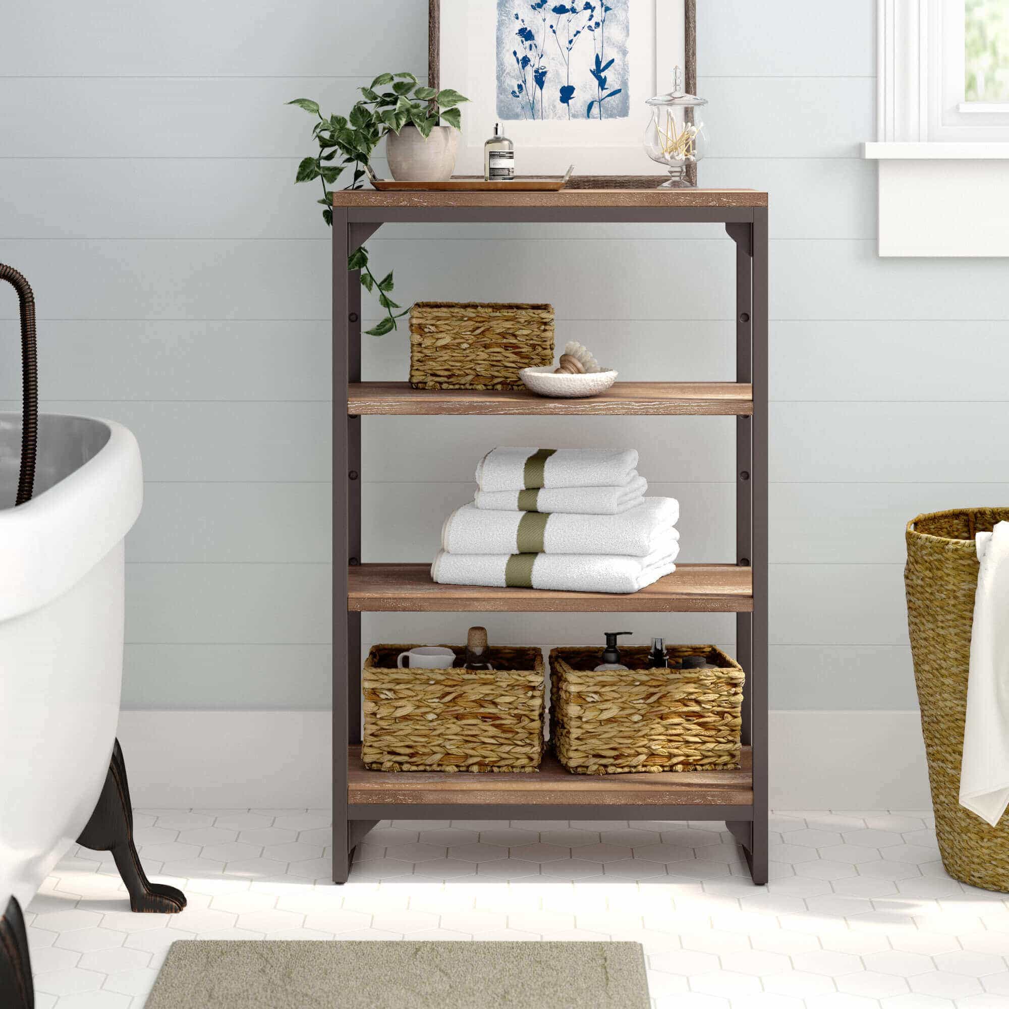 bathroom shelf racks